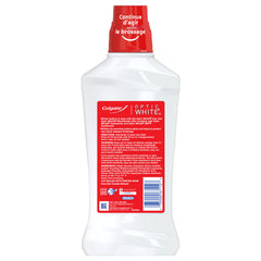 Colgate Optic White primer plano boca fresca tras enjuague