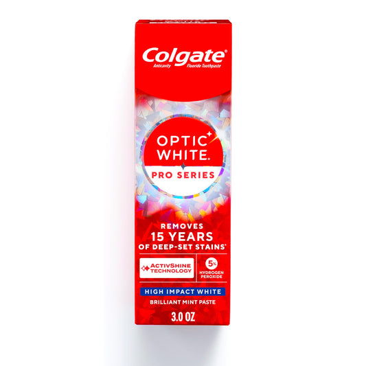 Colgate frente del empaque mostrando tubo y nombre, ayuda a identificar el producto