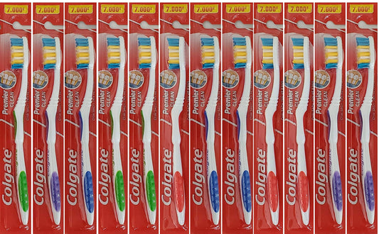 Colgate vista frontal del paquete multicolor beneficios higiene familiar
