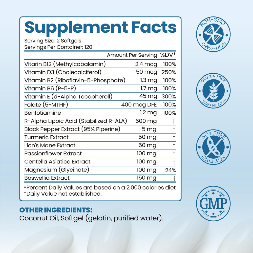 Colivigor etiqueta de ingredientes para ver R-ALA 600 mg y vitaminas B