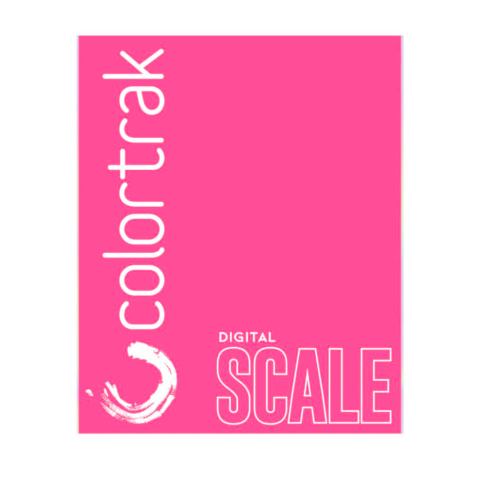 Colortrak etiqueta con capacidad 5000 g y selección de unidades clara