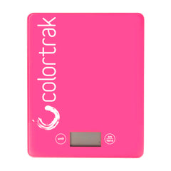 Colortrak báscula frontal mostrando diseño y pantalla legible para precisión