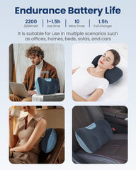 COMFIER primer plano de cabezas de masaje elásticas con confort profundo