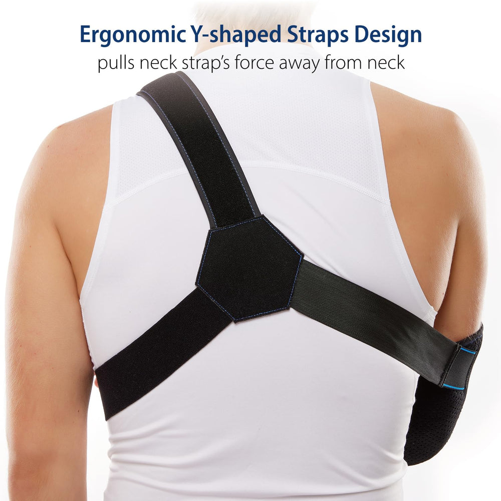 Comforband correa abdominal que fija el brazo al torso evitando balanceo indeseado