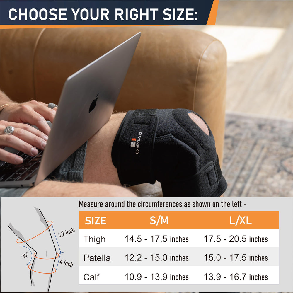 Comforband textura de neopreno que aporta calor terapéutico y comodidad