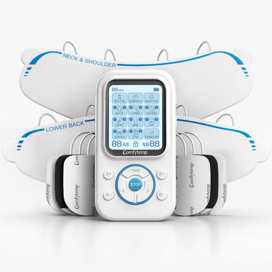 Comfytemp vista frontal del dispositivo con pantalla grande, facilita control rápido
