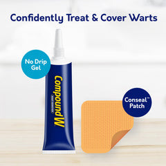 Compound W textura del gel sin goteo para aplicación precisa