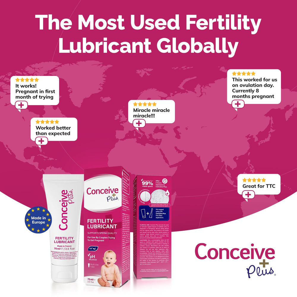 CONCEIVE PLUS en ambiente íntimo sugiriendo comodidad y discreción
