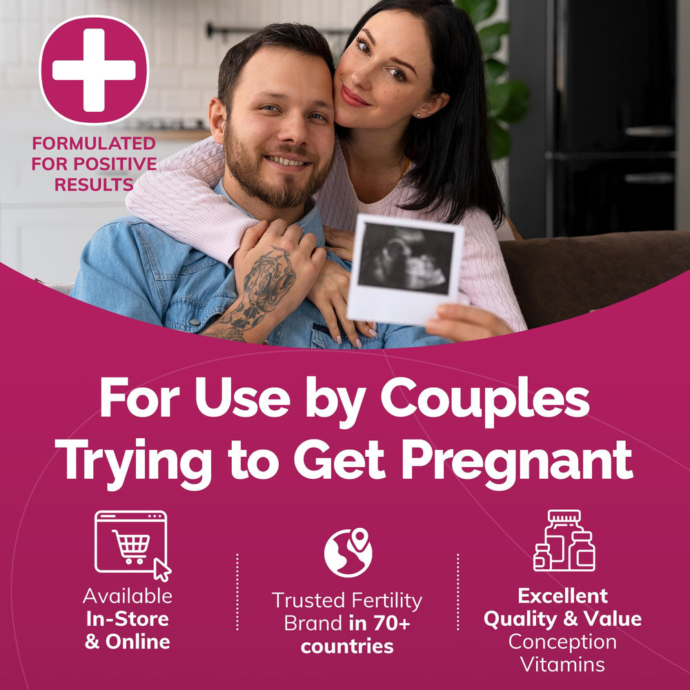 CONCEIVE PLUS pareja preparándose para intimidad, fomenta confort en TTC