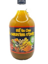 Content Household Tonico Todo en Uno 64oz botella para bienestar diario.