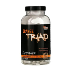 CONTROLLED LABS bote frontal mostrando Orange Triad y conveniencia