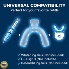 Cool Teeth Whitening estuche dentro de mochila, ideal para viajes y almacenamiento