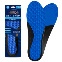 Copper Fit plantillas Zen Step vista frontal beneficios de confort