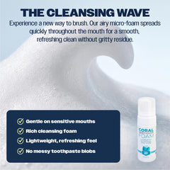 Etiqueta Coral White con lista de ingredientes naturales y sin controversias
