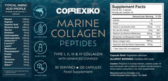 CORREXIKO etiqueta nutricional con información de ingredientes clave