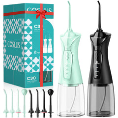 COSLUS C30 frontal y embalaje elegante mostrando contenido y beneficio práctico