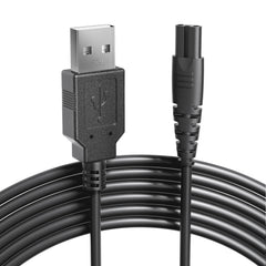 COSLUS cargador frontal negro mostrando el conector compatible y carga fiable