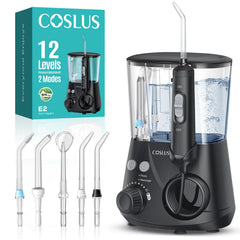 COSLUS E2 vista frontal con depósito 600ml mostrando diseño compacto y capacidad