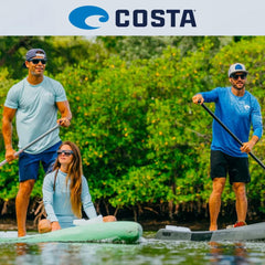 Costa Del Mar uso del kit en bote con gafas de sol, limpieza rápida y protección