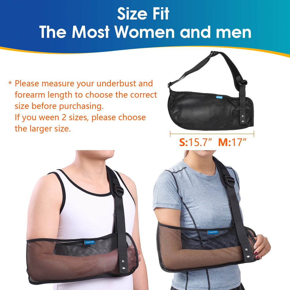 Cozyhealth comparación de tamaño con brazo para mostrar ajuste y cobertura