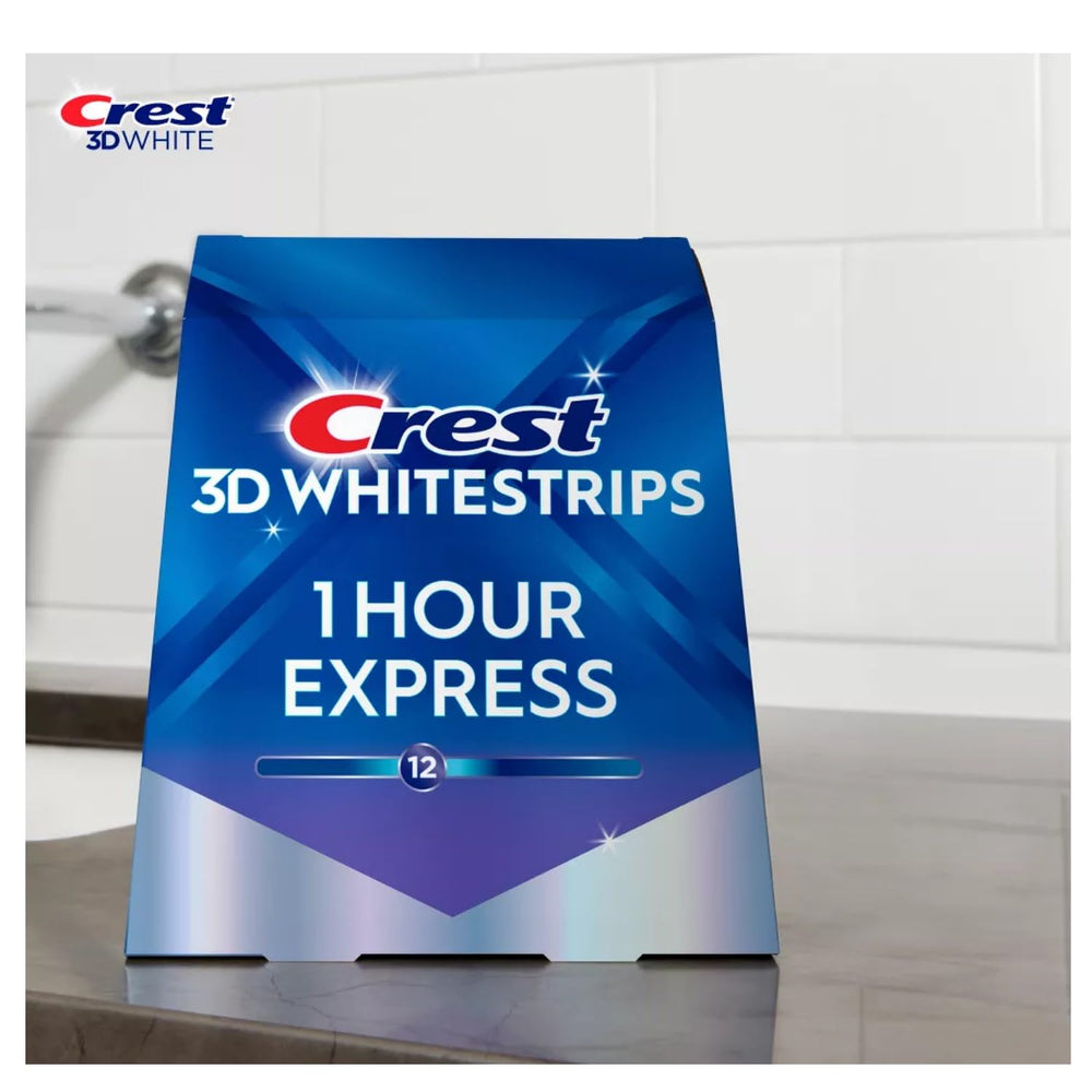 Crest etiqueta con ingredientes principales y seguridad para esmalte