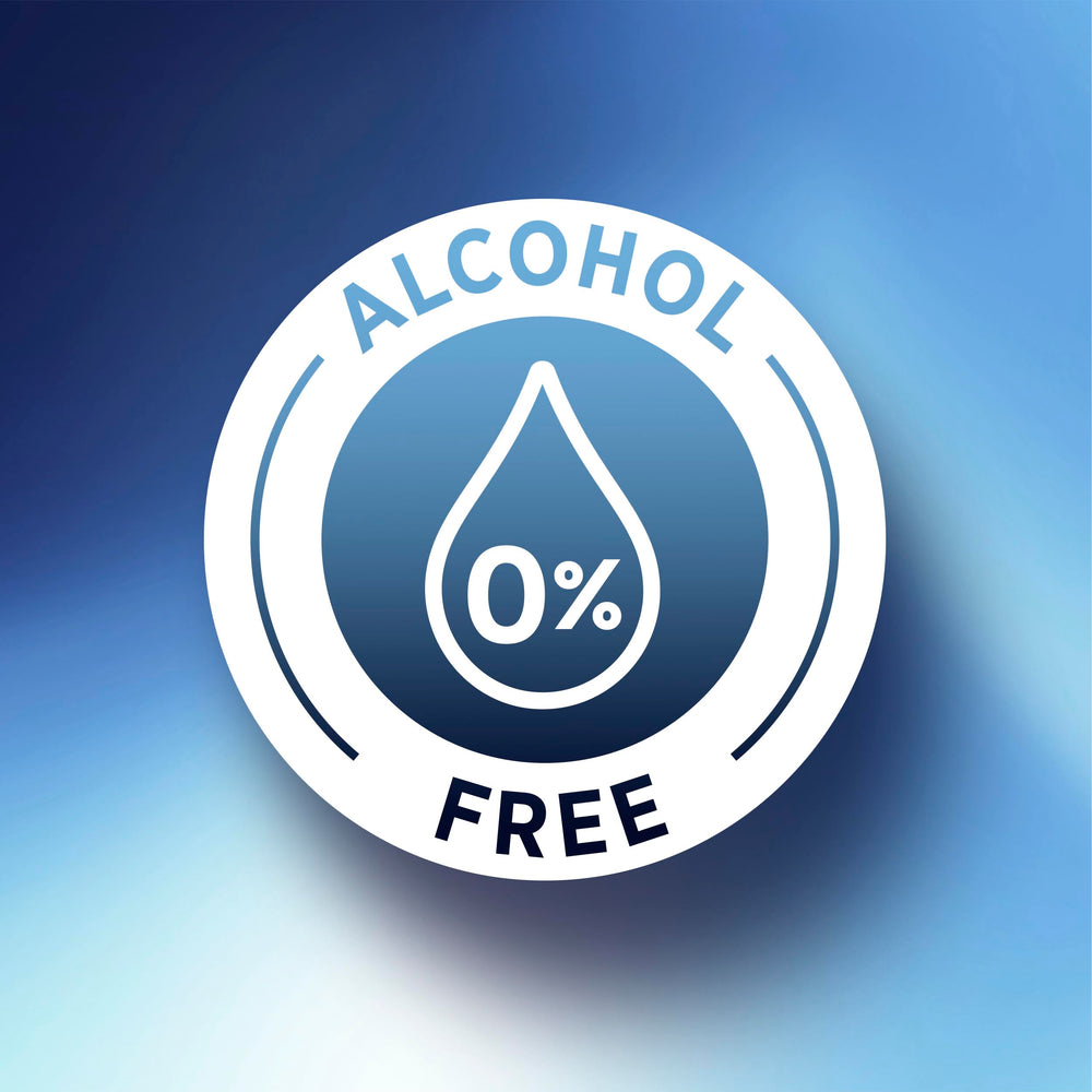 Crest botella abierta vertiendo producto para ver consistencia segura