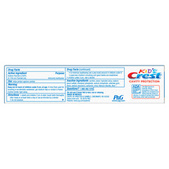 Crest cierre mostrando sabor Sparkle Fun y atractivo sensorial para niños
