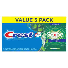Crest pack en caja empacado listo para envío y almacenamiento