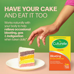 Culturelle composición de enzimas destacando acción rápida digestiva