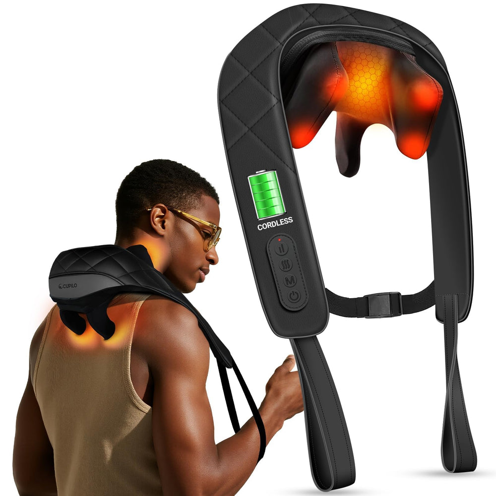 CuPiLo vista frontal del masajeador mostrando diseño ergonómico, comodidad inmediata