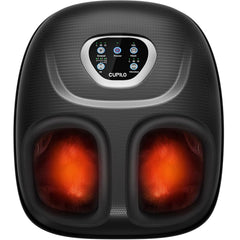 Imagen frontal del CuPiLo masajeador de pies mostrando diseño y controles, comodidad inmediata