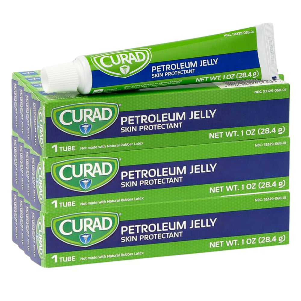 Curad tubo de 1 oz frente mostrando etiqueta y uso fácil