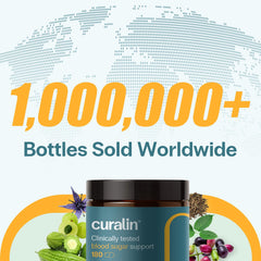 CuraLife Curalin tamaño en mano, escala práctica para consumo diario