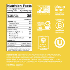 Textura del polvo Cure Hydration en primer plano, ingrediente vegetal y disolución eficiente
