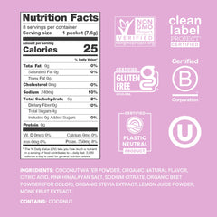 Cure Hydration polvo textura granular destacando ingredientes de origen vegetal