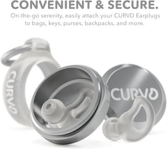 CURVD tapones en estuche abierto listos para transporte y limpieza