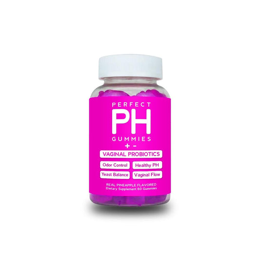 The Curvy Body Bears CBB Perfect PH pineapple probiotic gummies bottle supports daily wellness.