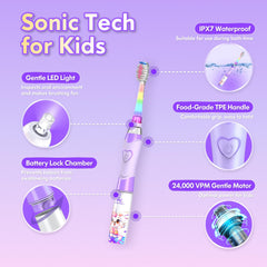 DADA-TECH manos de niña sujetando cepillo cómodo antideslizante para manos pequeñas