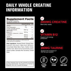 DailyWhole Organics Mixed Berry flavor gummies, ready-to-chew creatine for tasty daily use.