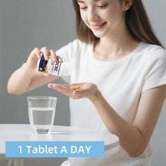 DCXC tabletas junto a una moneda para mostrar tamaño real