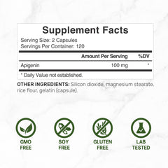 DEAL SUPPLEMENT cápsulas apigenina en primer plano para dosificación precisa