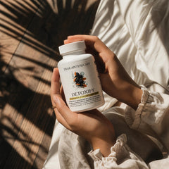 Sello GMP y NSF en etiqueta Dear Apothecary, transmite garantía de calidad y fabricación