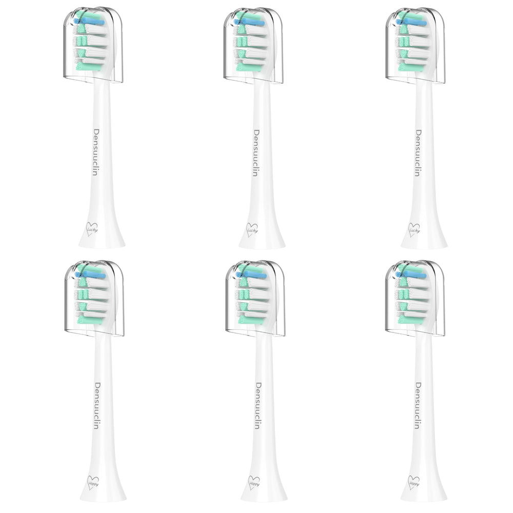 Densuuclin vista frontal del pack seis cabezales, ahorro inmediato