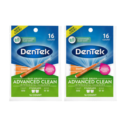 DenTek empaque frontal mostrando 16 unidades y beneficios claros