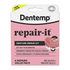 Dentemp caja frontal mostrando contenido y listados de beneficios