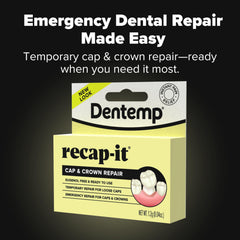 Textura del cemento Dentemp Recap-It mostrando la consistencia líquida fácil de aplicar