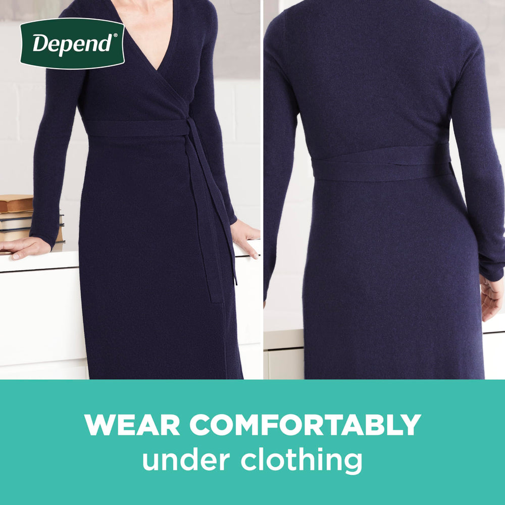 Depend interior suave que protege la piel y aporta comodidad