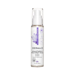 Derma E frontal del envase mostrando diseño y beneficios visibles