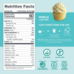 Designer Wellness etiqueta con lista de ingredientes y vitaminas para transparencia