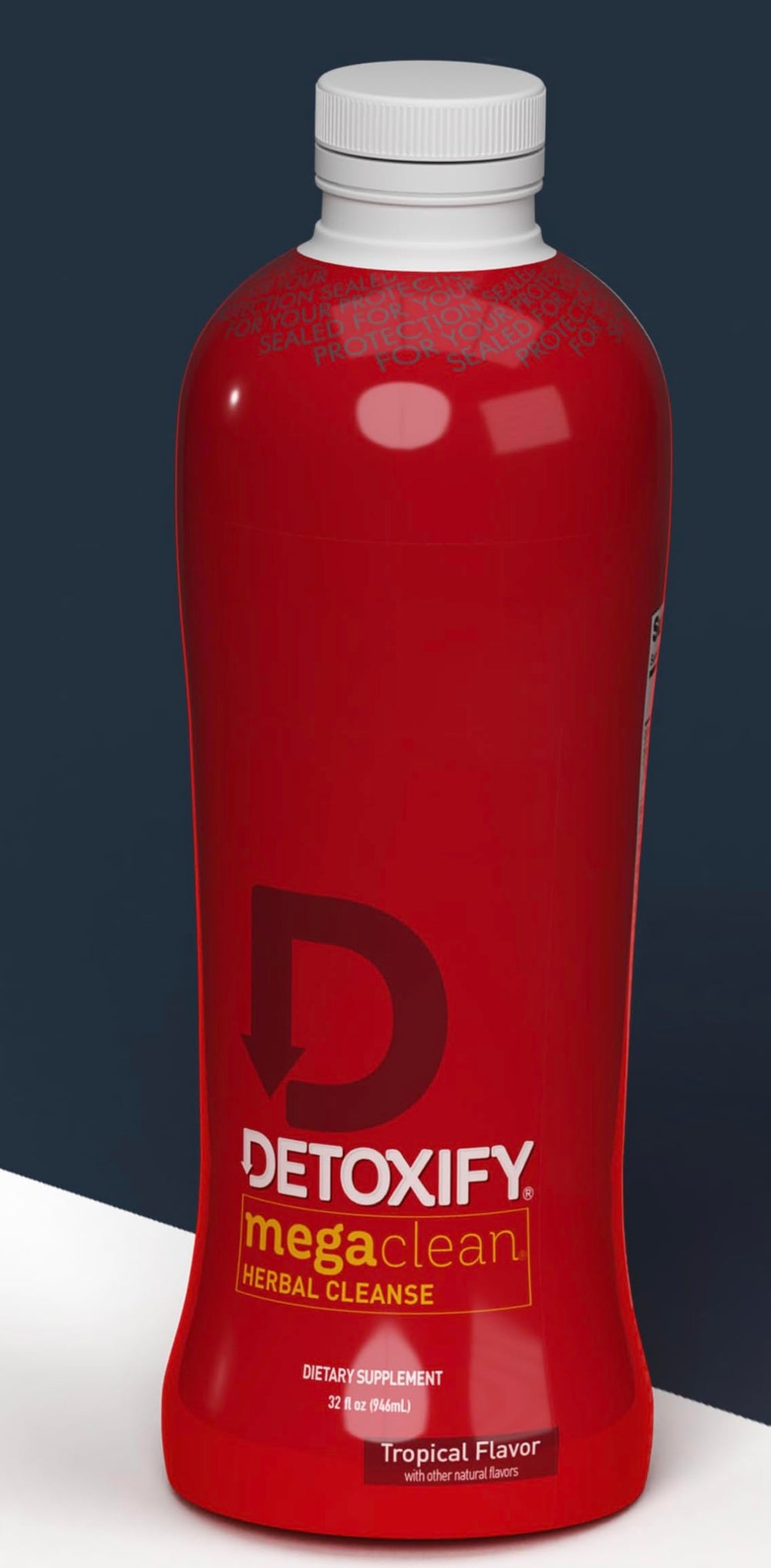 Detoxify primer plano ginseng y guaraná resaltando energía